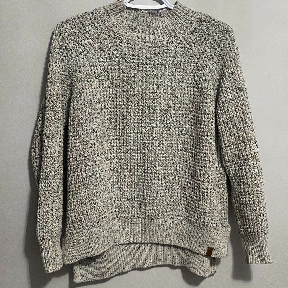 Women's Size XS Roots Grey High-low‎ Knitted Sweater